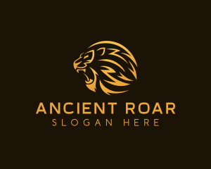 Premium Lion Roar logo design