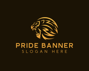 Premium Lion Roar logo design