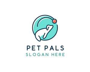 Dog Pet Fetch logo design