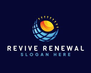 Solar Panel Energy logo design