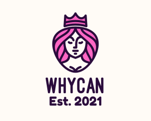 Lady - Royal Beauty Wellness logo design