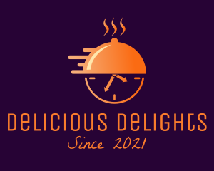 Caterer - Clock Cloche Catering logo design