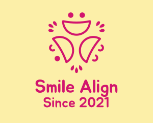 Smiley Faces Line Art logo design