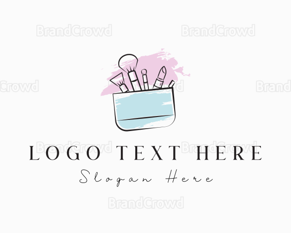 Makeup Brush Lipstick Logo