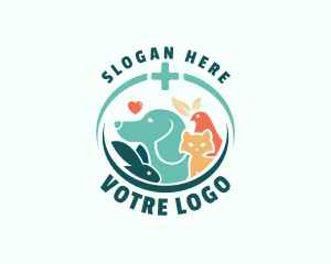 Animal Vet Grooming Logo