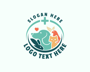 Animal Vet Grooming Logo