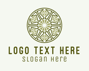Home Decoration - Textile Pattern Decoration logo design