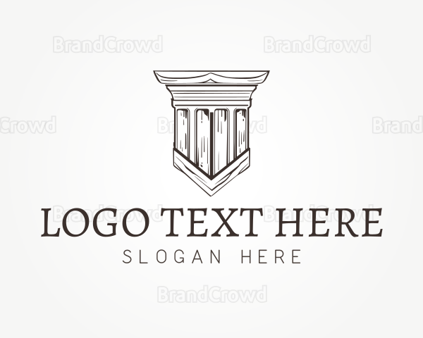 Ancient Pillar Column Logo