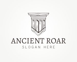 Ancient Pillar Column logo design