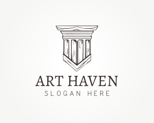 Ancient Pillar Column logo design