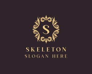 Golden - Luxury Floral Ornament logo design