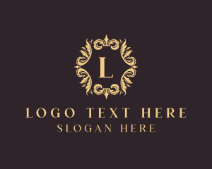 Crest - Luxury Floral Ornament logo design