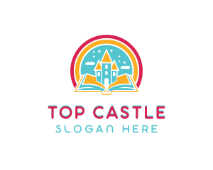 Castle Daycare Book logo design