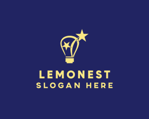 Lightbulb Star Idea  Logo