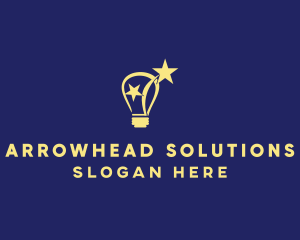 Lightbulb Star Idea  logo design