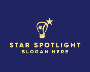 Lightbulb Star Idea  logo design