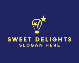 Filament - Lightbulb Star Idea logo design
