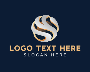 3d - 3D Digital Sphere Technology logo design