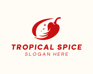 Red Chili Spice logo design