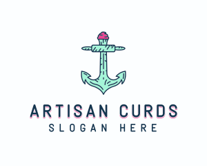 Cupcake Muffin Bakery Anchor logo design