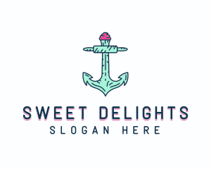 Cupcake - Cupcake Muffin Bakery Anchor logo design