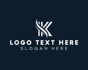 Company - Business Digital Company Letter K logo design