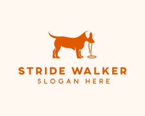 Orange Puppy Leash logo design