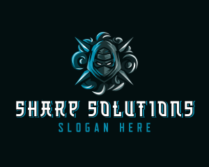 Sharp - Ninja Assassin Gaming logo design