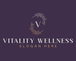 Beauty Wellness Floral logo design