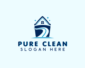 House Cleaning Bucket logo design