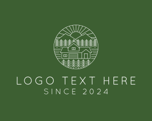 Circle - Countryside Forest Farmhouse logo design