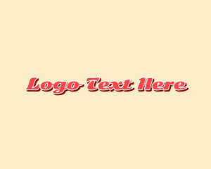 Bold - Retro Feminine Script logo design