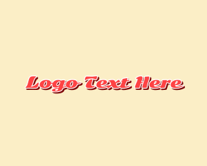 Retro Feminine Script Logo