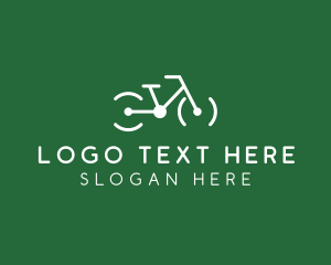 Transportation - Biker Bicycle Racing logo design