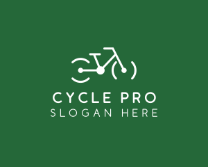 Biker Bicycle Racing logo design