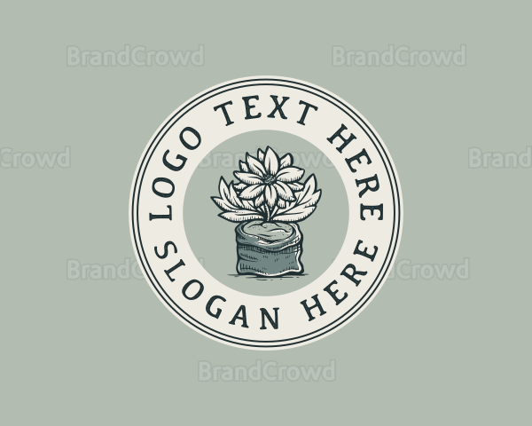 Flower Garden Botanical Logo