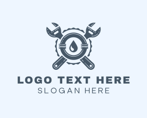Wrench - Pipe Wrench Plumber logo design