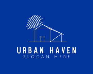 Blueprint House Construction logo design