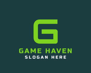 Gaming Green Letter G logo design