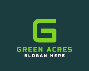 Gaming Green Letter G logo design