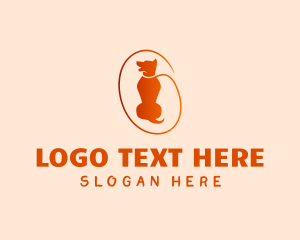 Canine - Dog Trainer Pet Leash logo design