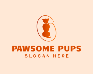 Dog Trainer Pet Leash logo design