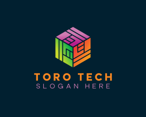 Cyber Tech Cube logo design