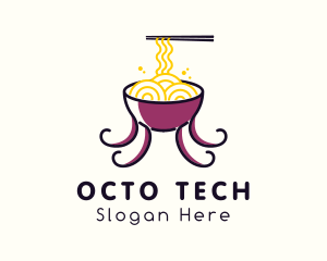 Octopus - Octopus Ramen Noodles logo design
