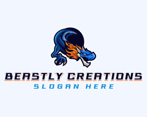 Dragon Beast Reptile logo design