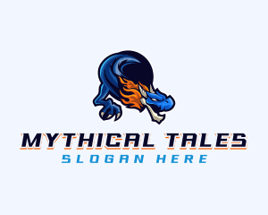 Mythology - Dragon Beast Reptile logo design