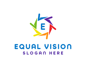 Equality - Rainbow Pride LGBT logo design
