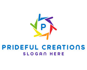 Pride - Rainbow Pride LGBT logo design