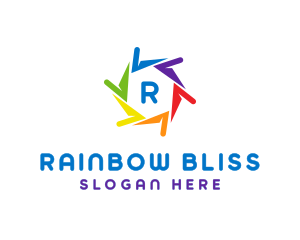 Rainbow Pride LGBT logo design