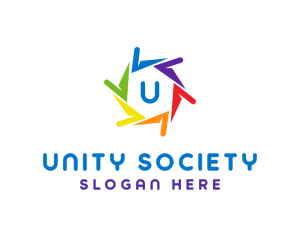 Society - Rainbow Pride LGBT logo design